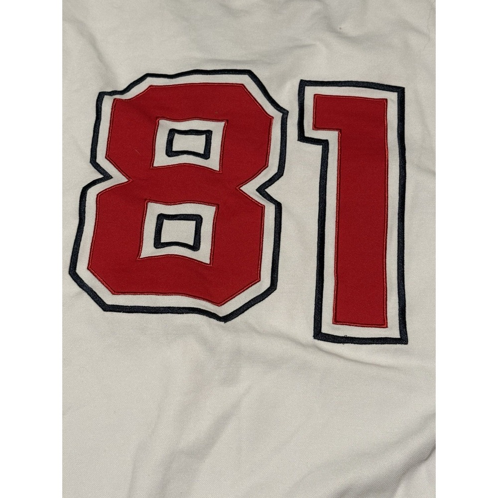 VINTAGE Y2K Guess Jeans Football Embroidered Mens Medium‎ Long Sleeve Tee Jersey - Picture 7 of 9